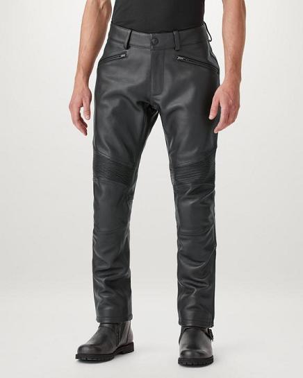 Pantalon Moto Belstaff Homme Mcgregor Noir Cuir Soldes XJ2390571